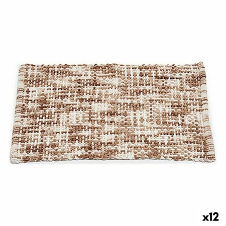 Tapis de bain 50 x 80 cm Beige (12 Unités)