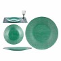 Assiette plate Vert verre 27,5 x 2 x 27,5 cm (6 Unités)