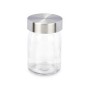 Bocal Transparent Argenté Métal verre 230 ml 6,8 x 11 x 6,8 cm (6 Unités)