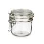 Bocal Transparent Métal verre Silicone 180 ml 11,5 x 8,5 x 8,5 cm (6 Unités)