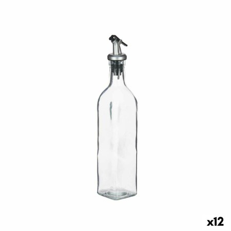 Huilier Transparent verre Acier 500 ml (12 Unités)