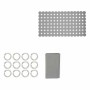 Set de Baño Gris PVC Polietileno EVA (12 Unidades)