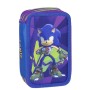 Plumier Triple Sonic 43 Piezas Azul 13 x 7 x 20 cm