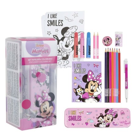 Set de Papelería Minnie Mouse 25 Piezas Rosa