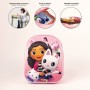 Mochila Escolar 3D Gabby's Dollhouse Rosa 25 x 31 x 10 cm