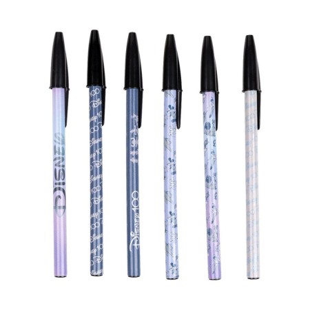 Set de Bolígrafos Disney 6 Piezas Plateado