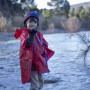 Poncho Impermeable con Capucha Spiderman Rojo