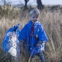 Poncho Impermeable con Capucha Sonic Azul