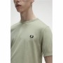 Camiseta Fred Perry Ringer Gris Hombre