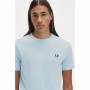 Chemisette Fred Perry Ringer Bleu ciel Homme