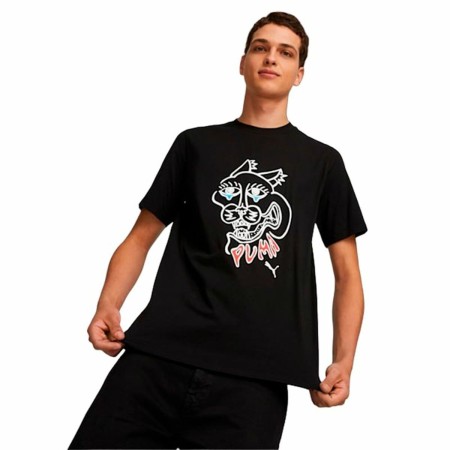 Chemisette Puma Gaphics Noir Unisexe