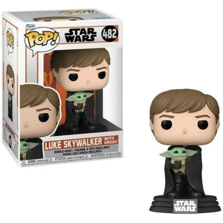 Figure à Collectionner Funko Pop! Star Wars: Mandalorian - Luke with Grogu 482