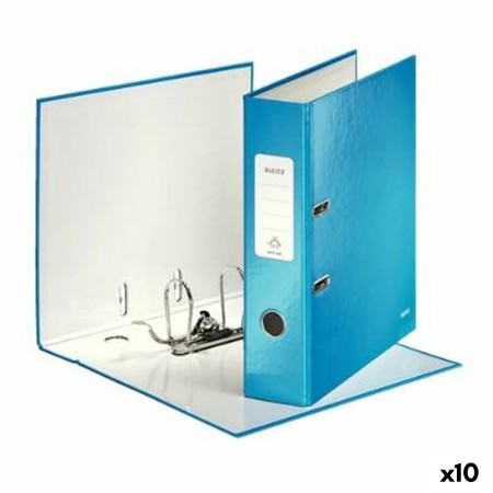 Archivador rellenable Leitz 180° WOW Azul A4 (10 Unidades)