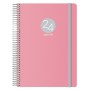 Agenda MEMPHIS DOHE 2024 Annuel Rose 15 x 21 cm