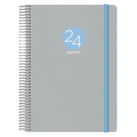 Agenda MEMPHIS DOHE 2024 Annuel Gris 15 x 21 cm