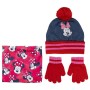 Bonnet, Gants et Echarpe Minnie Mouse 3 Pièces Rose