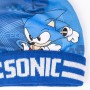 Bonnet, Gants et Echarpe Sonic 3 Pièces Bleu