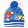 Bonnet, Gants et Echarpe Sonic 3 Pièces Bleu