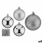 Set de Bolas de Navidad Plateado 7 cm (4 Unidades)