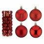 Set de Bolas de Navidad Rojo Plástico 6 x 7 x 6 cm (6 Unidades)