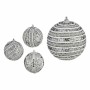 Lot de boules de Noël Ø 8 cm Argenté PVC (12 Unités)