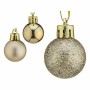 Set de Bolas de Navidad Plateado Plástico 3 x 4 x 3 cm (12 Unidades)