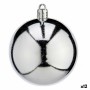 Set de Bolas de Navidad Plateado Plástico Ø 7 cm (12 Unidades)