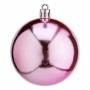 Set de Bolas de Navidad Rosa Plástico Ø 7 cm (12 Unidades)