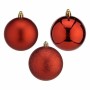 Set de Bolas de Navidad Rojo Plástico Ø 8 cm (6 Unidades)