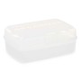 Boîte de rangement avec couvercle Blanc Transparent Plastique 21,5 x 8,5 x 15 cm (12 Unités)