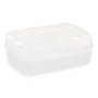 Caja de Almacenaje con Tapa Blanco Transparente Plástico 21,5 x 8,5 x 15 cm (12 Unidades)