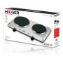 Placa Eléctrica de Cocción Haeger HP-02S.015A 2 Fogones 2250W
