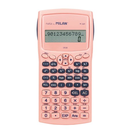 Calculadora Científica Milan M240 Serie 1918 Rosa