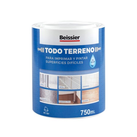 Pintura acrílica Beissier Todo Terreno 70396-021 Imprimación Blanco 750 ml