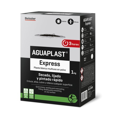 Plaste en polvo Aguaplast Express Blanco 1 kg