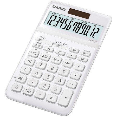 Calculatrice Casio JW-200SC Blanc