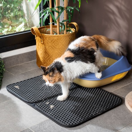 Tapis de Litière pour Chat Clikatt InnovaGoods Noir (Reconditionné A)