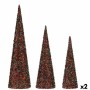 Set de Figuras Conos Lentejuelas Azul Fucsia (2 Unidades)