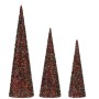 Set de Figuras Conos Lentejuelas Azul Fucsia (2 Unidades)