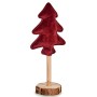 Sapin de Noël Polyester Bordeaux Bois 9,5 x 32 x 13 cm (12 Unités)