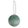 Lot de boules de Noël Polyester Turquoise 8 x 8 x 8 cm (6 Unités)