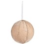 Lot de boules de Noël Polyester champagne 12 x 12 x 12 cm (4 Unités)
