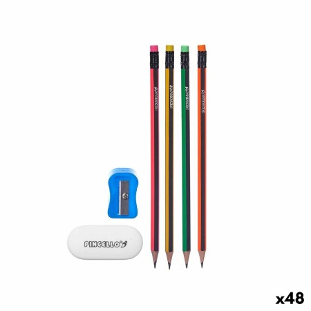 Kit fourniture scolaire Taille-crayon Gomme Crayons (48 Unités)