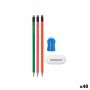 Kit fourniture scolaire Taille-crayon Gomme Crayons (48 Unités)