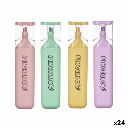 Set de Marcadores Fluorescentes Multicolor Pastel (24 Unidades)