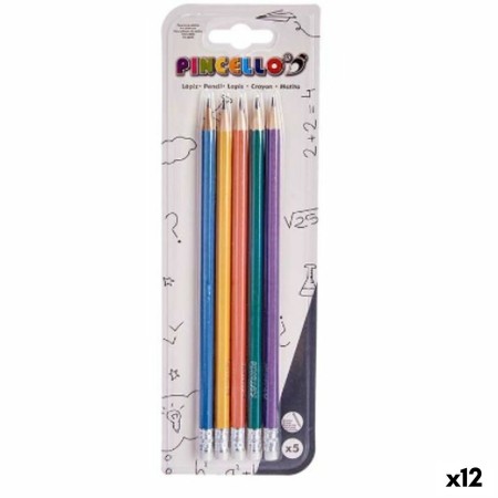 Ensemble de Crayons Multicouleur Gâteau Bois (12 Unités)