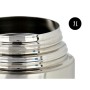 Termo para Alimentos Plateado Negro Metal Plástico 1 L 11,5 x 19,5 x 11,5 cm (8 Unidades)