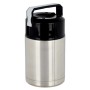 Thermos pour aliments Argenté Noir Métal Plastique 1 L 11,5 x 19,5 x 11,5 cm (8 Unités)