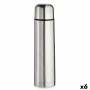 Termo Plateado Acero Inoxidable 750 ml (6 Unidades)