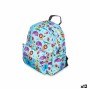 Cartable animaux Multicouleur 28 x 12 x 22 cm (12 Unités)